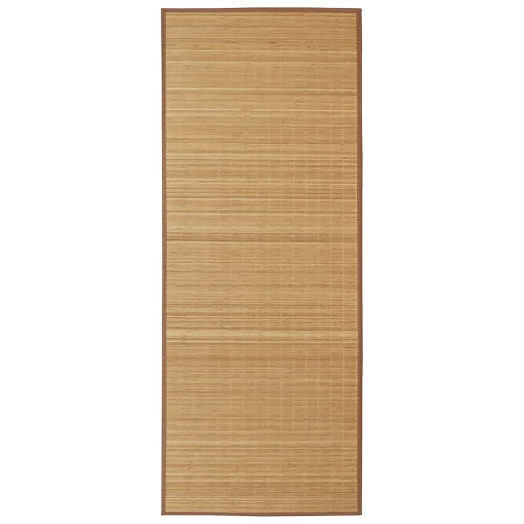 Rectangular Brown Bamboo Rug 120 x 180 cm