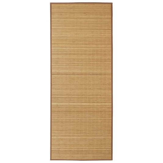 Rectangular Brown Bamboo Rug 120 x 180 cm