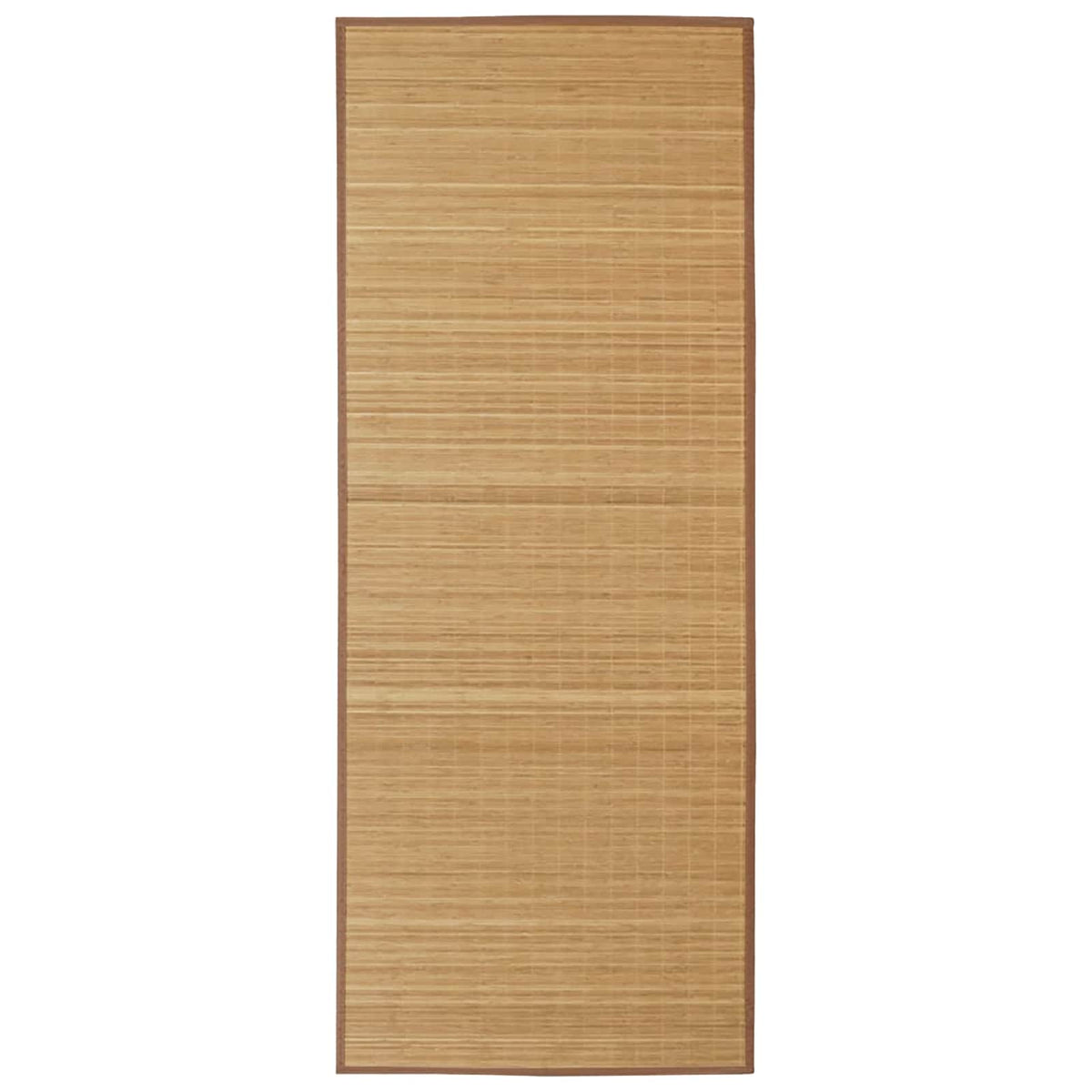 Rectangular Brown Bamboo Rug 120 x 180 cm