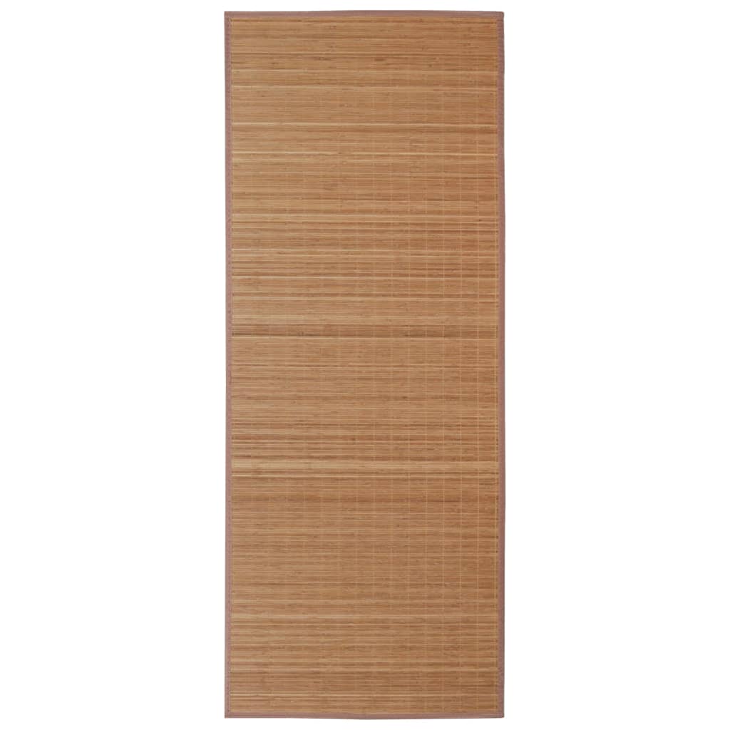 Rectangular Brown Bamboo Rug 150 x 200 cm