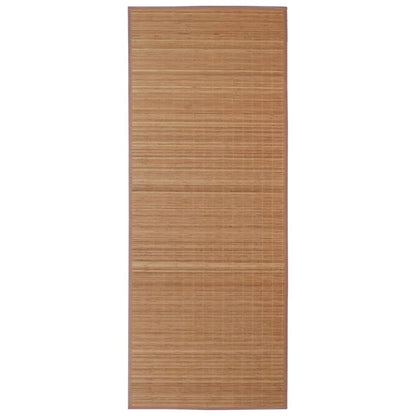 Rectangular Brown Bamboo Rug 150 x 200 cm