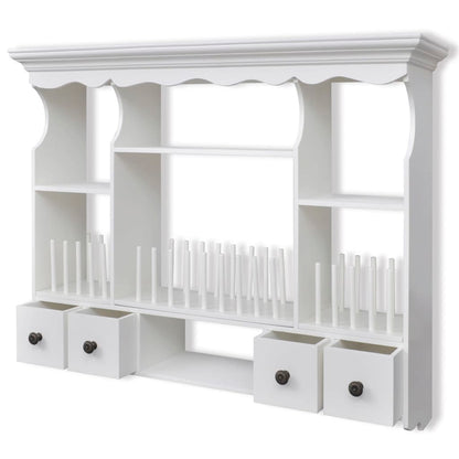 241372 vidaXL Wooden Kitchen Wall Cabinet White