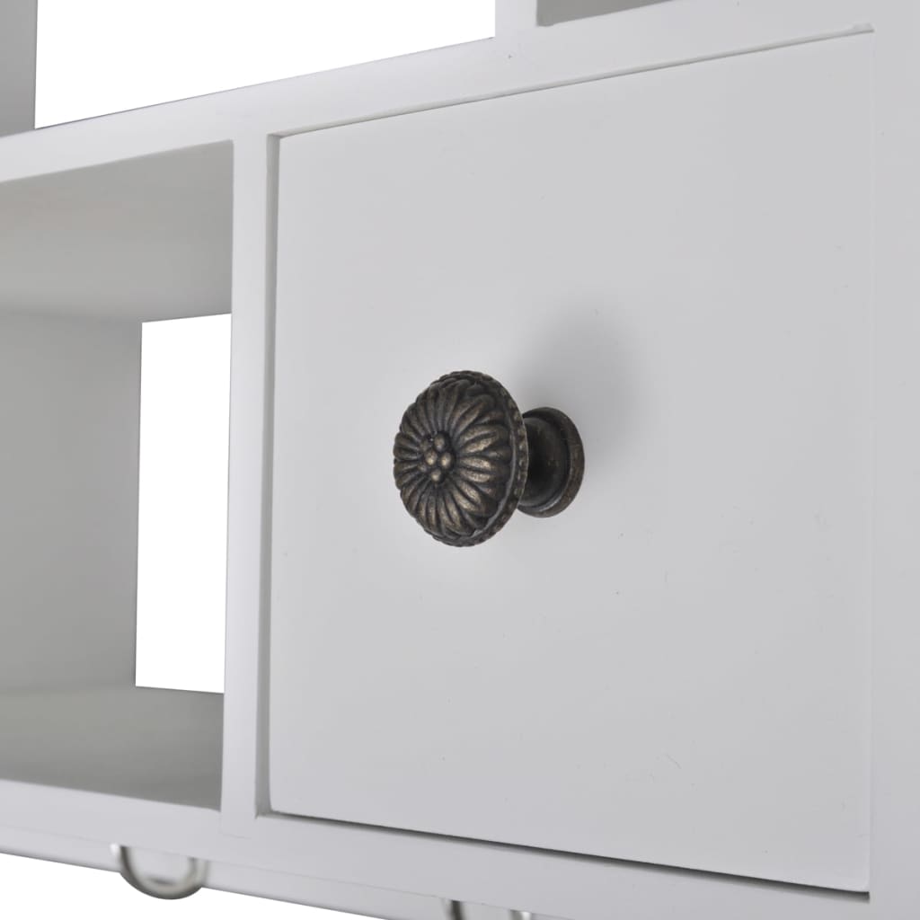 241372 vidaXL Wooden Kitchen Wall Cabinet White