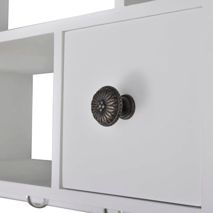 241372 vidaXL Wooden Kitchen Wall Cabinet White