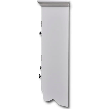 vidaXL Wooden Kitchen Wall Cabinet with Glass Door White