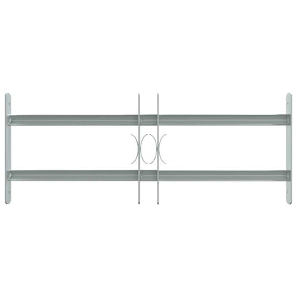 Adjustable Security Grille for Windows with 2 Crossbars 500-650 mm