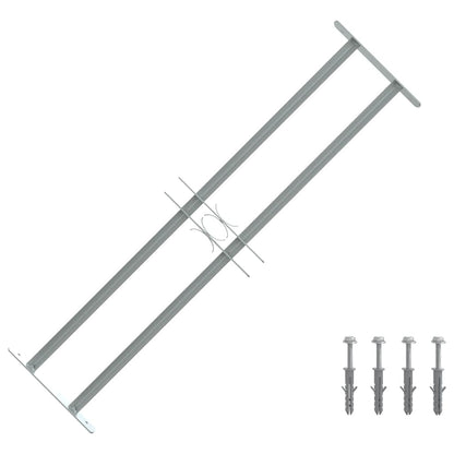 Adjustable Security Grille for Windows with 2 Crossbars 700-1050 mm