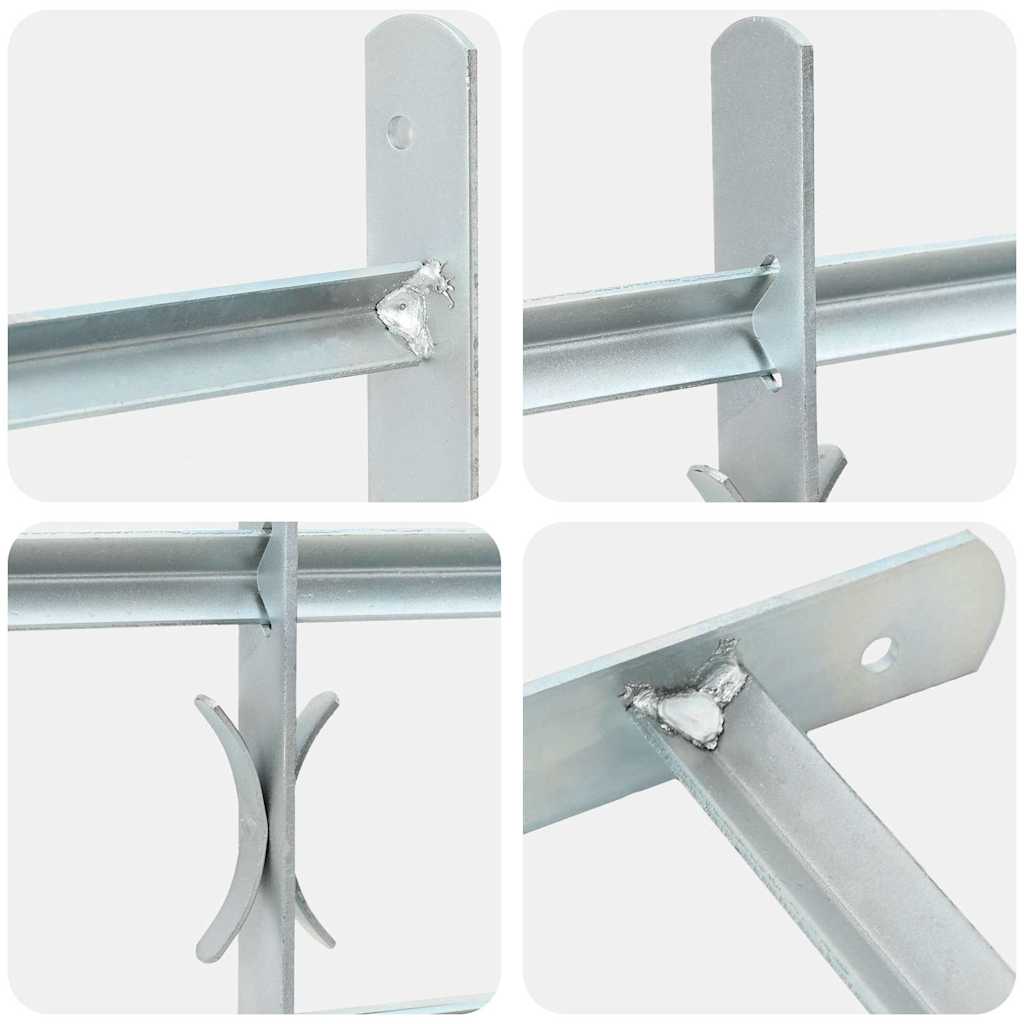 141382 Adjustable Security Grille for Windows with 3 Crossbars 500-650 mm