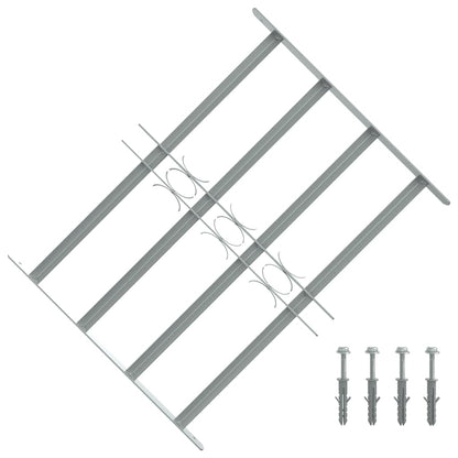 141385 Adjustable Security Grille for Windows with 4 Crossbars 500-650 mm