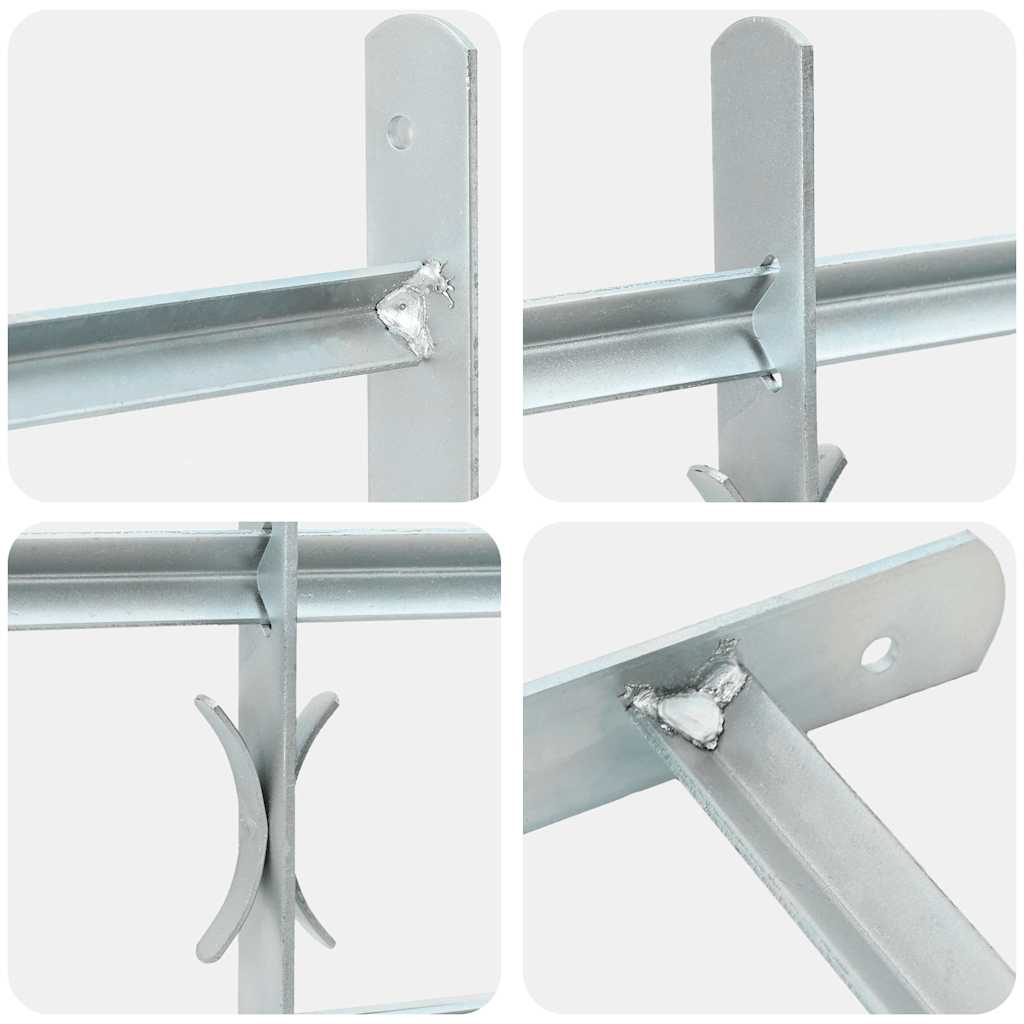 141385 Adjustable Security Grille for Windows with 4 Crossbars 500-650 mm
