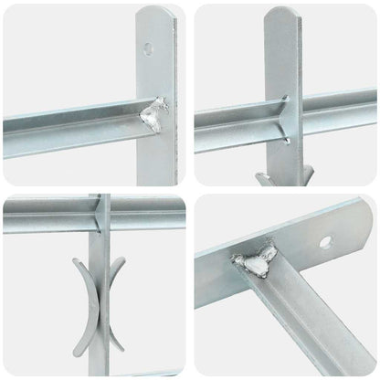 141385 Adjustable Security Grille for Windows with 4 Crossbars 500-650 mm