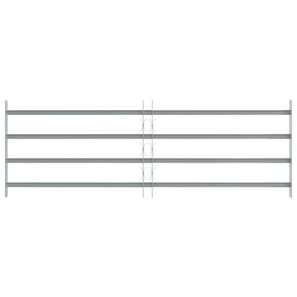 Adjustable Security Grille for Windows with 4 Crossbars 1000-1500 mm