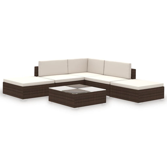 vidaXL Patio Furniture | Brown | PE Rattan | Large | Light Weight