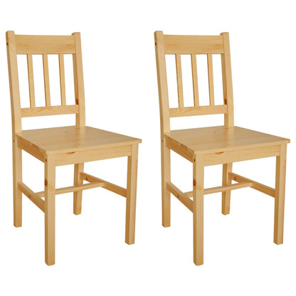 vidaXL Dining Chairs 2 pcs Pinewood