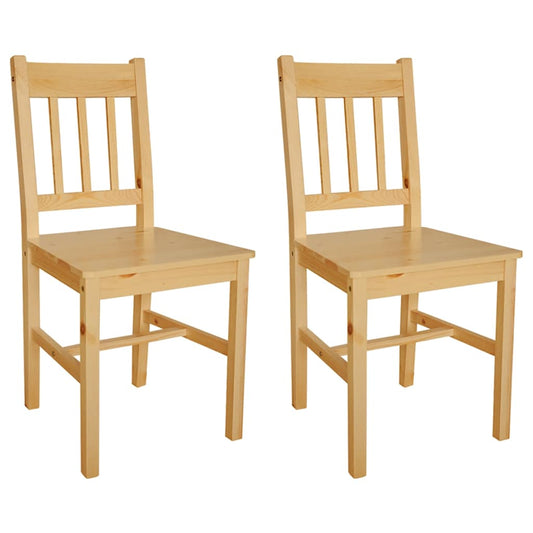 vidaXL Dining Chairs 2 pcs Pinewood