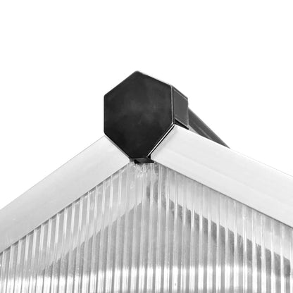 vidaXL Reinforced Aluminium Greenhouse with Base Frame 4.6 m²