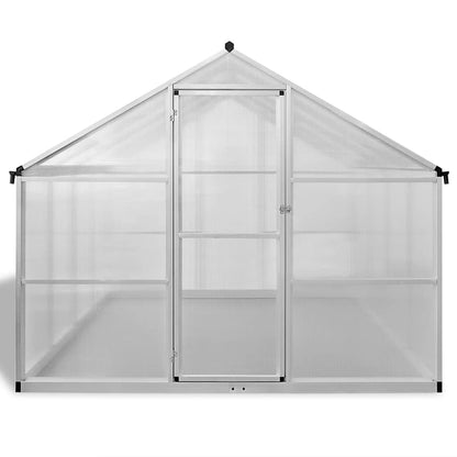 vidaXL Reinforced Aluminium Greenhouse with Base Frame 9.025 m²