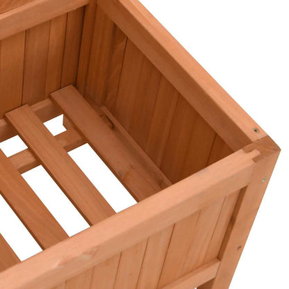 vidaXL Planter with Trellis 40x30x135 cm Solid Wood Fir