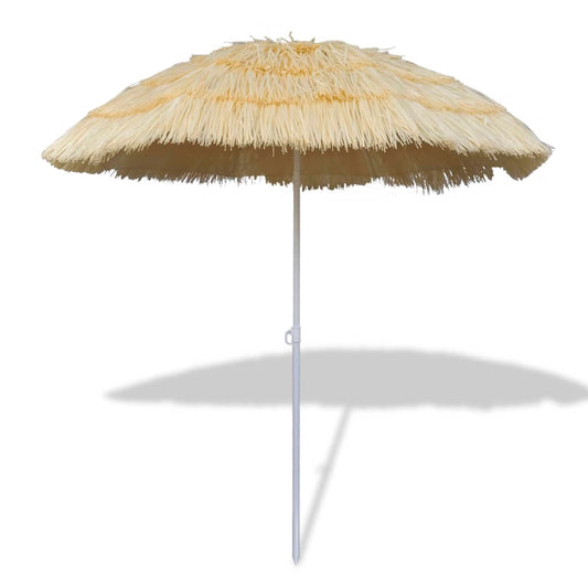 vidaXL Beach Parasol | Beige | Polyester | Medium | Tiltable | Beach Parasol