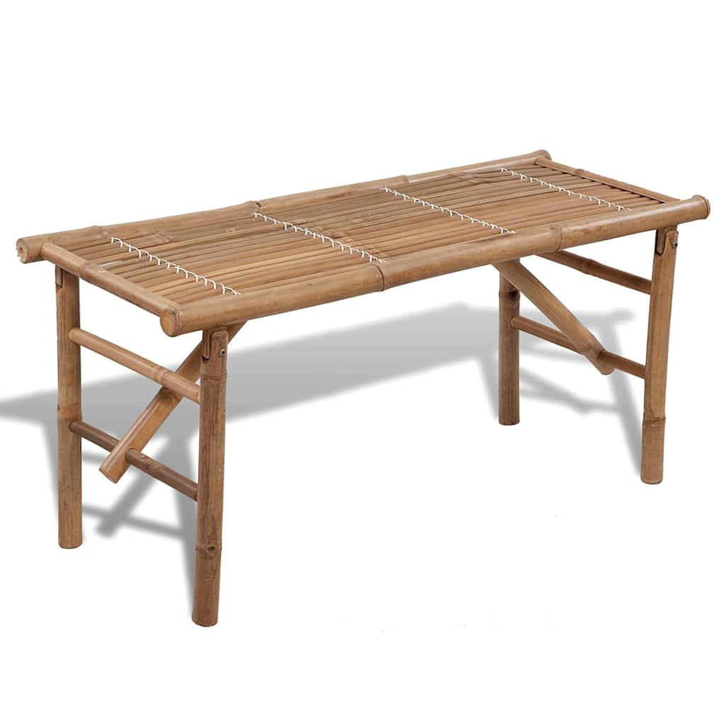 vidaXL Garden Bench | Natural Bamboo | Bamboo | Medium | Foldable