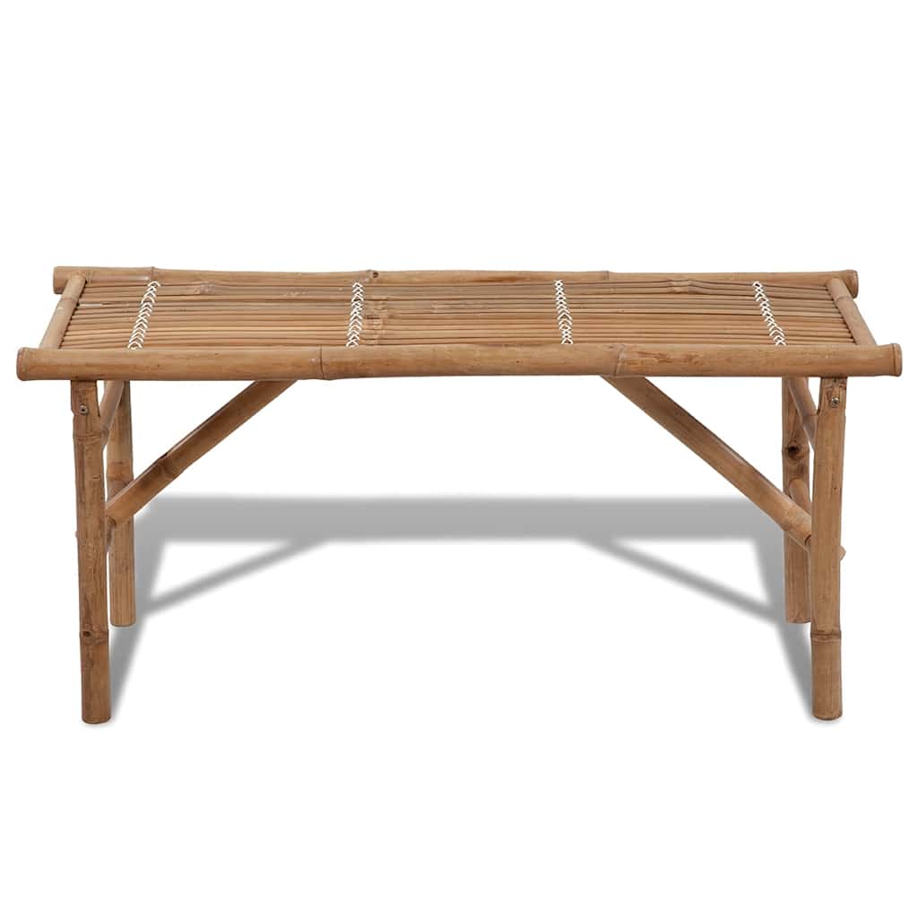 vidaXL Garden Bench | Natural Bamboo | Bamboo | Medium | Foldable