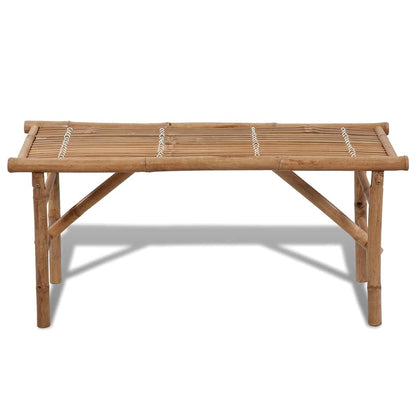 vidaXL Garden Bench | Natural Bamboo | Bamboo | Medium | Foldable