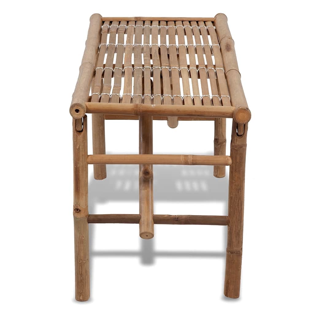vidaXL Garden Bench | Natural Bamboo | Bamboo | Medium | Foldable