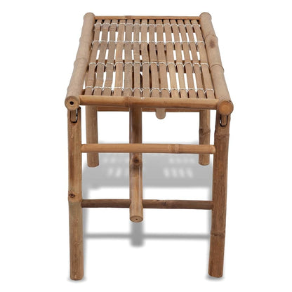 vidaXL Garden Bench | Natural Bamboo | Bamboo | Medium | Foldable