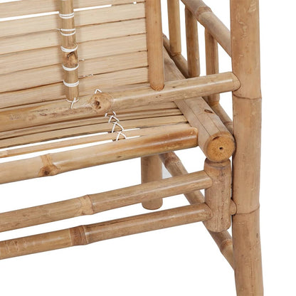 vidaXL Garden Bench | Natural Bamboo | 120 cm wide | Sturdy | Garden Bench