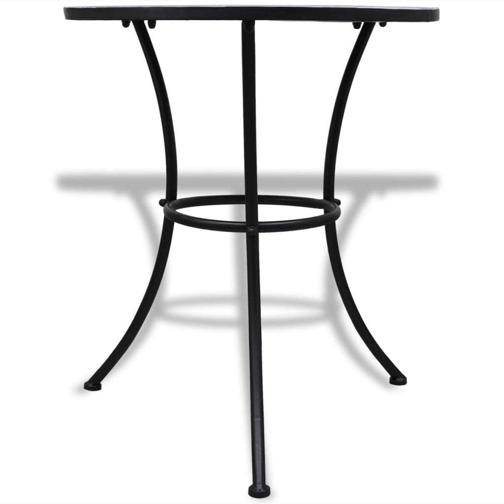 vidaXL Bistro Table Blue and White 60 cm Mosaic