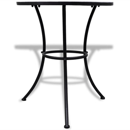 vidaXL Bistro Table Blue and White 60 cm Mosaic
