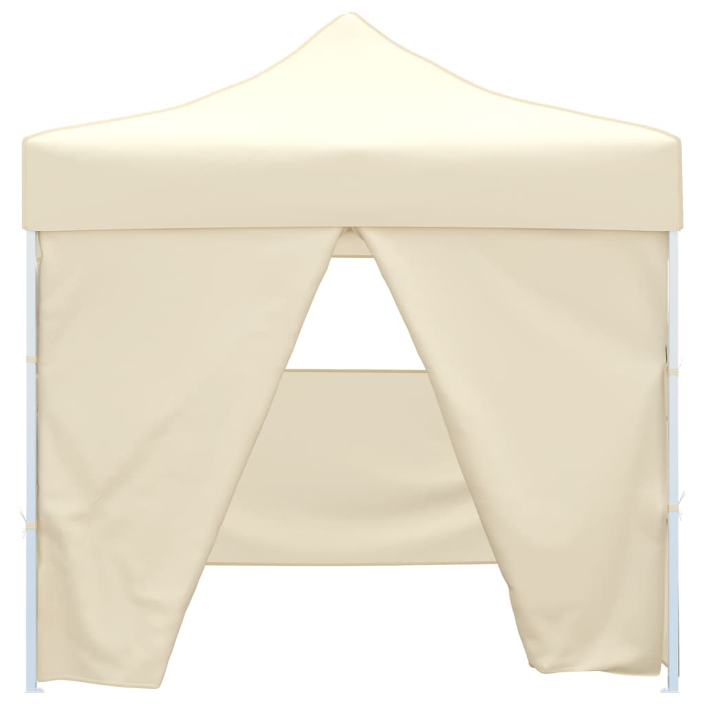 vidaXL Foldable Tent 3x3 m with 4 Walls Cream