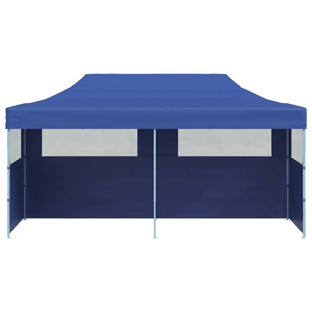 vidaXL Gazebo | Blue | Polyester, Steel | 3 x 6 m | Collapsible | Gazebo