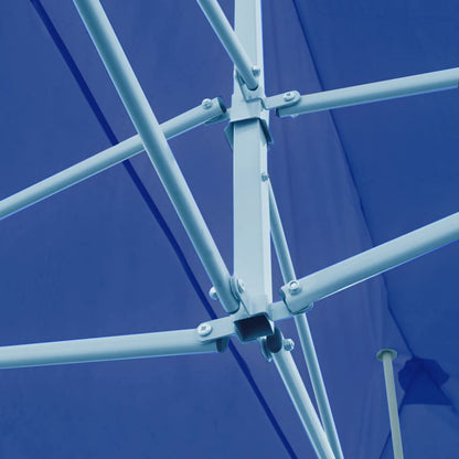 vidaXL Gazebo | Blue | Polyester, Steel | 3 x 6 m | Collapsible | Gazebo