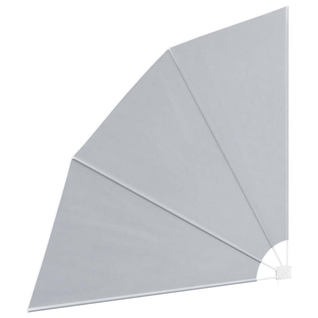vidaXL Collapsible Balcony Side Awning Grey 210x210 cm