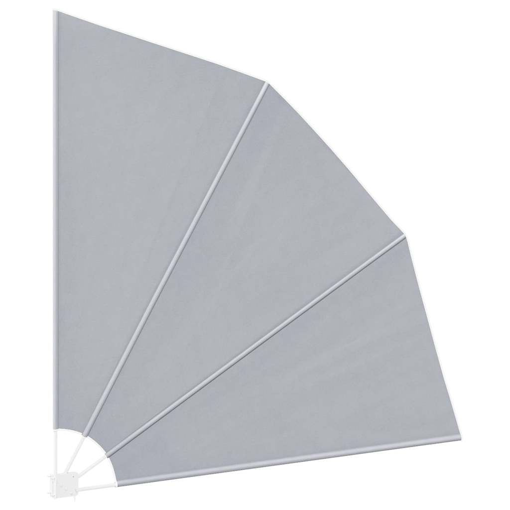 vidaXL Collapsible Balcony Side Awning Grey 210x210 cm