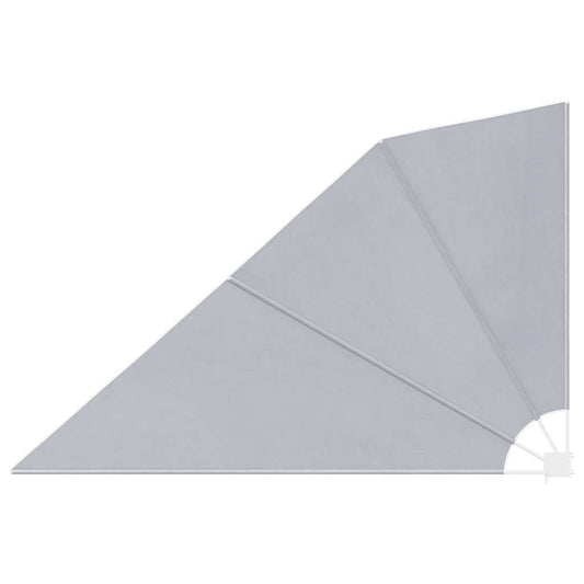 vidaXL Collapsible Balcony Side Awning Grey 160x240 cm