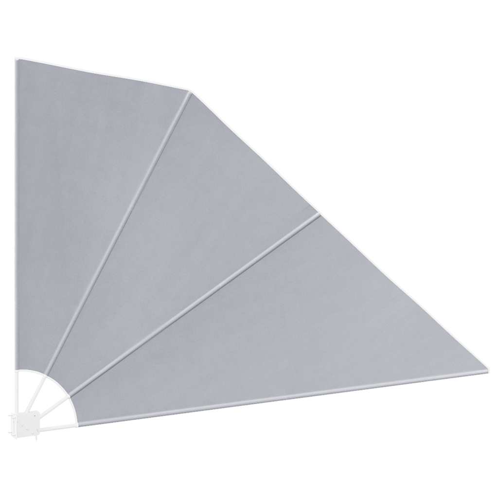 vidaXL Collapsible Balcony Side Awning Grey 160x240 cm