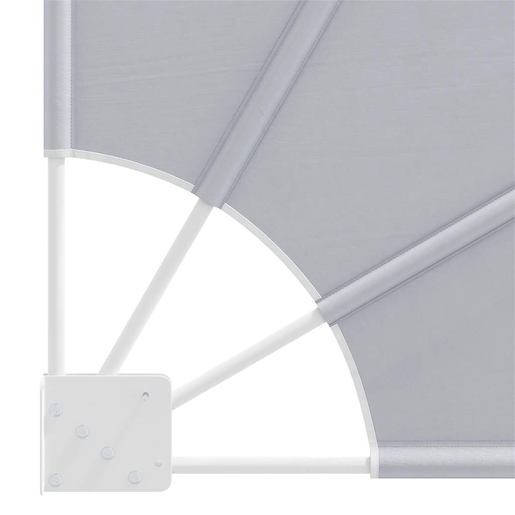 vidaXL Collapsible Balcony Side Awning Grey 160x240 cm