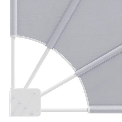 vidaXL Collapsible Balcony Side Awning Grey 160x240 cm