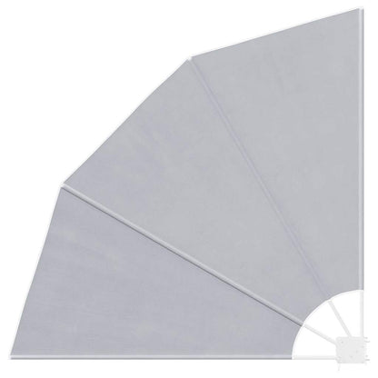 41575 vidaXL Collapsible Balcony Side Awning Grey 140x140 cm