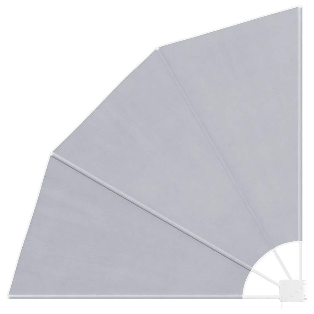 41575 vidaXL Collapsible Balcony Side Awning Grey 140x140 cm