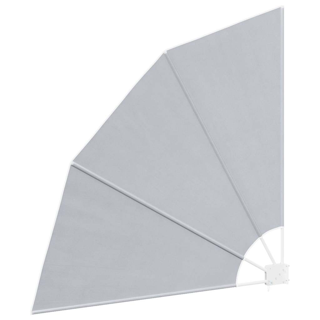 vidaXL Collapsible Balcony Side Awning Grey 140x140 cm