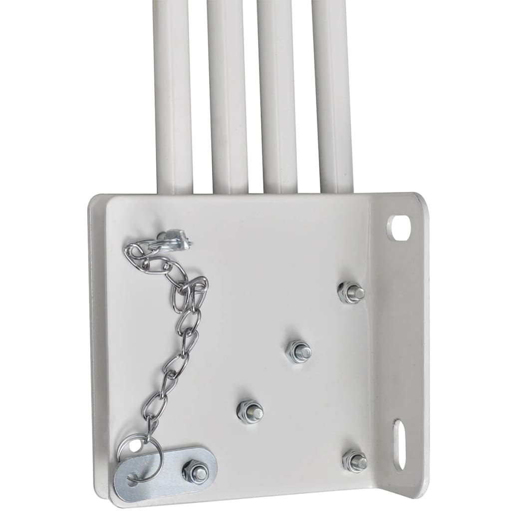 vidaXL Collapsible Balcony Side Awning Grey 140x140 cm