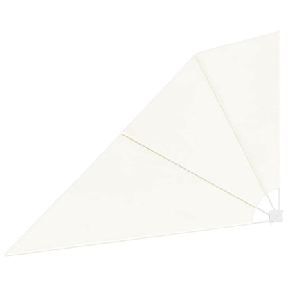 vidaXL Collapsible Balcony Side Awning Cream 160x240 cm
