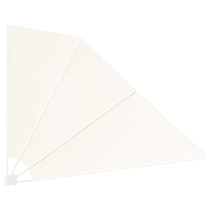 vidaXL Collapsible Balcony Side Awning Cream 160x240 cm