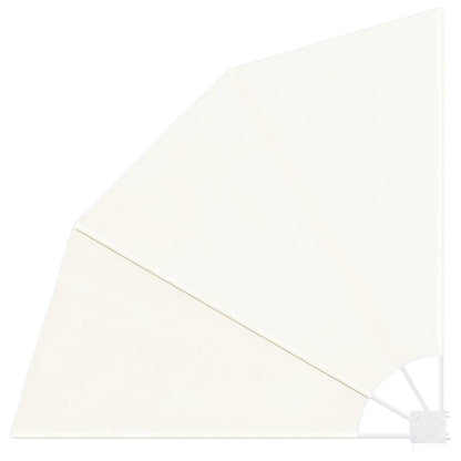 41578 vidaXL Collapsible Balcony Side Awning Cream 140x140 cm