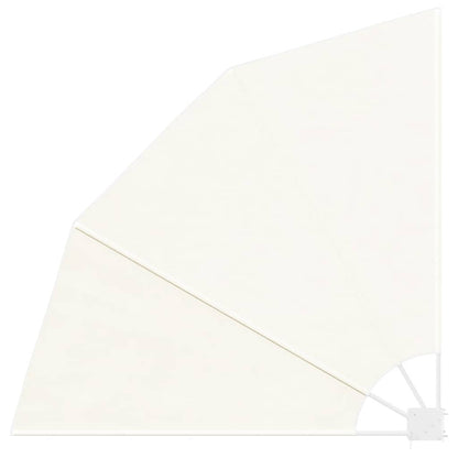 vidaXL Collapsible Balcony Side Awning Cream 140x140 cm