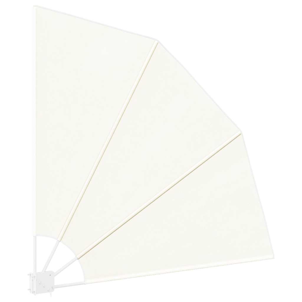 41578 vidaXL Collapsible Balcony Side Awning Cream 140x140 cm