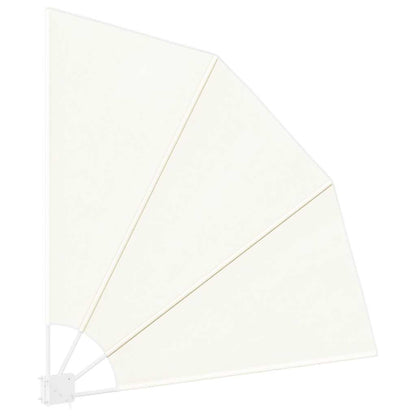 41578 vidaXL Collapsible Balcony Side Awning Cream 140x140 cm